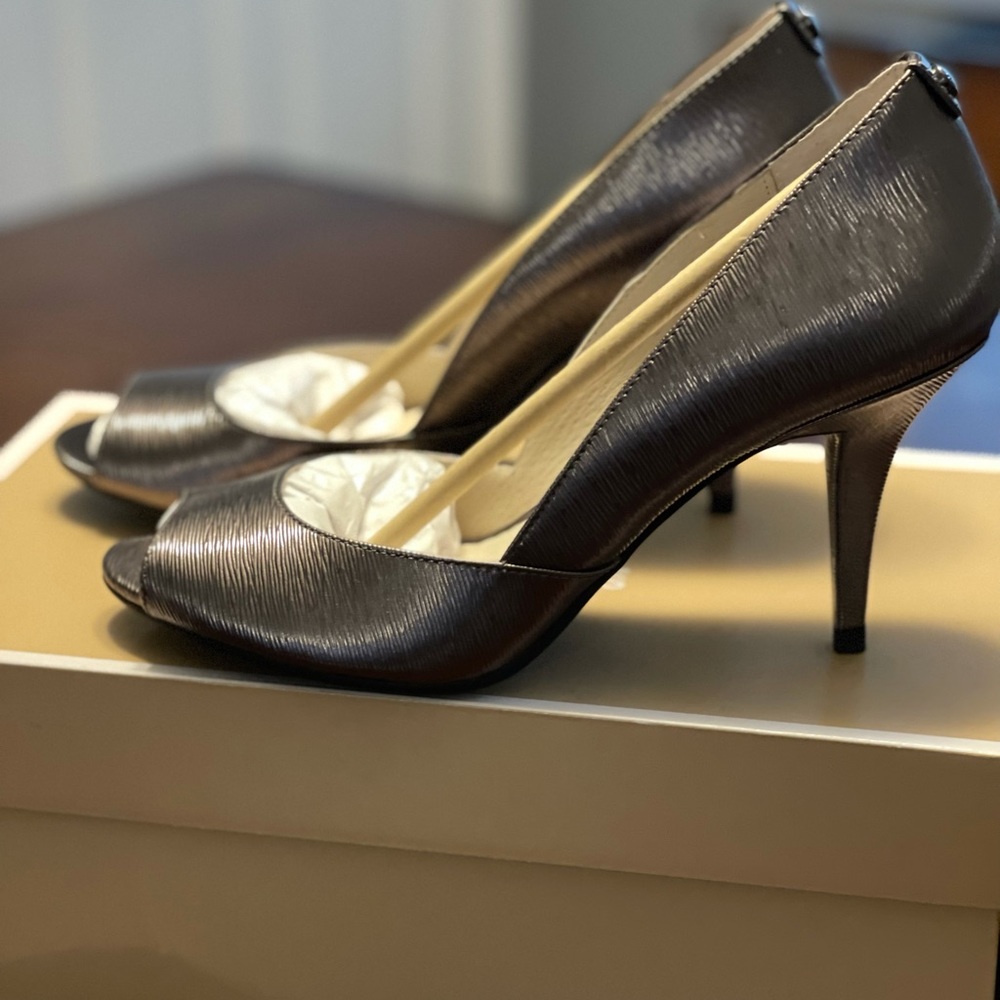 Brand New Michael Kors -Gun Metal heels